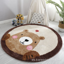 Encantador patrón animal niños peludos babyplay estatera alfombra